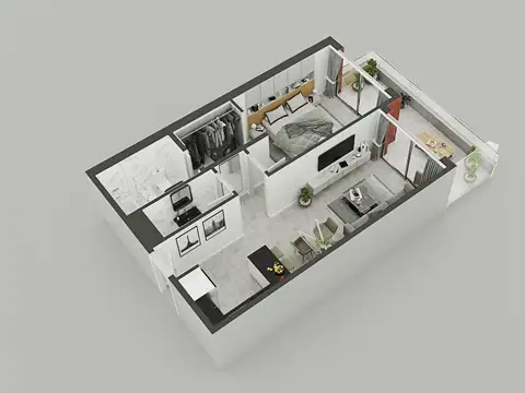 EMPRENDIMIENTO DPTO 2 AMBIENTES 60 m2