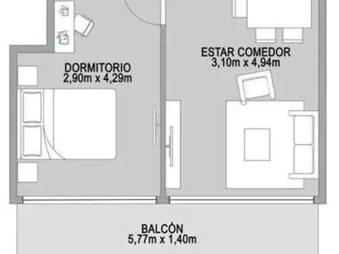 Departamento en Venta en Villa Urquiza, USD 127.400