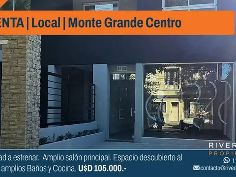 Venta - Local a estrenar - Monte Grande centro