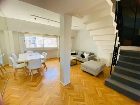 Duplex 3 amb c escritorio en alquiler temporario ubicado en Recoleta