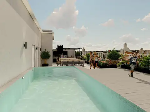 Departamento 3 ambientes con 2 baños