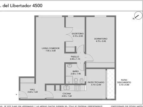 Av. Del Libertador al 4500 Planta Baja - Con escritorio