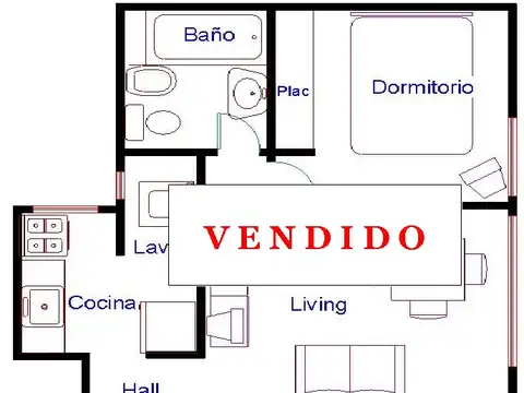 2 Amb. LATERAL 35 m2  ##### VENDIDO #####