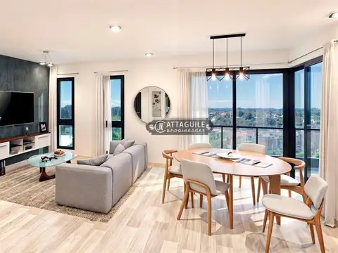 Departamento 3 ambientes con 2 baños