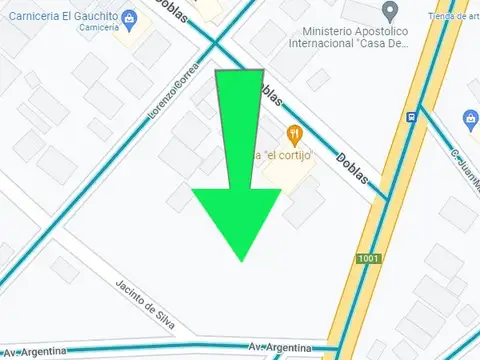 Terreno en Venta de 1572,0 m2