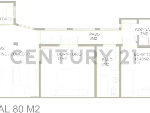 Avenida Rivadavia 3000, Piso 3