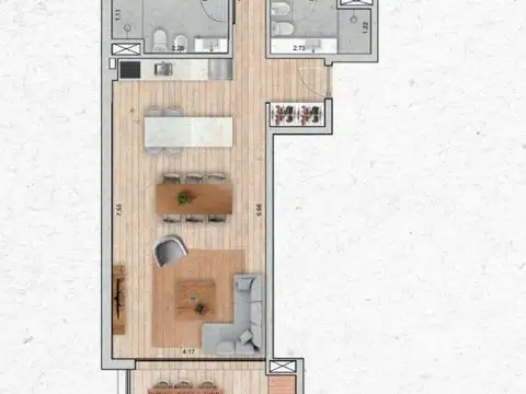 Departamento en Venta de 3 dormitorios