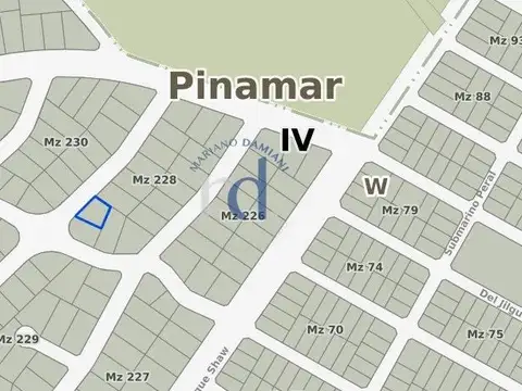 Lote en Venta en Pinamar Barrio Alamos