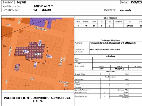 Terreno en Venta en Nuestra Señora De Lourdes, USD 125.000