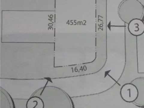 Terreno en Venta 16,40  mts Frente