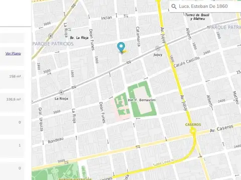 Terreno en Venta en Parque Patricios, USD 295.000