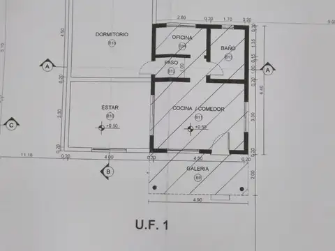 Casa 3 ambientes con 1 baño