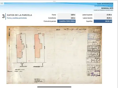 Terreno en Venta de 249,0 m2