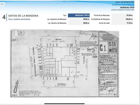 VENTA LOTE BOEDO