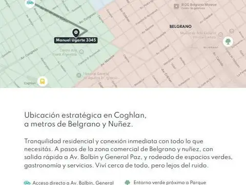 Departamento en Venta en Coghlan, USD 110.938
