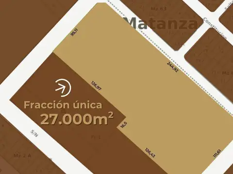 Terreno en Venta en San Justo, USD 4.699.000