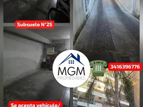 Cochera cubierta en venta-Barrio Martin-Se acepta vehículo e