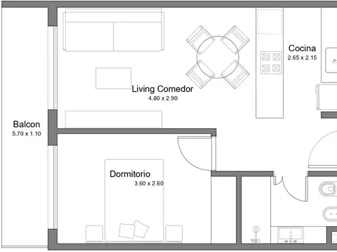 Departamento en Venta en Villa Pueyrredón, USD 109.025