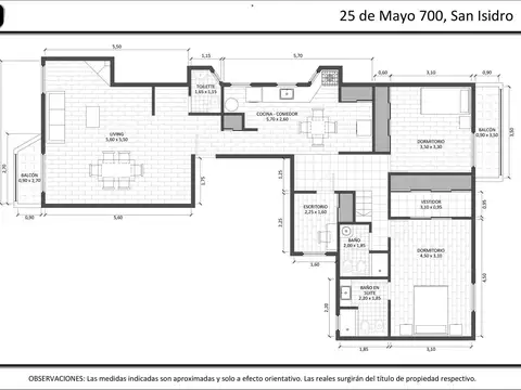 Departamento en Venta con 1 cocheras