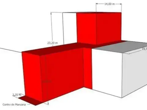 Terreno en Venta 37  mts Fondo