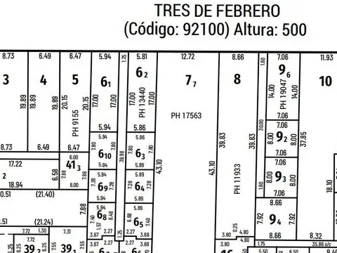 Terreno en Venta de 386,0 m2