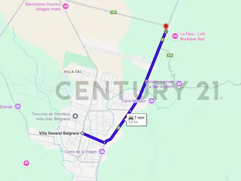 OPORTUNIDAD 4 hectáreas Frente Ruta 5 en Villa Gral Belgrano