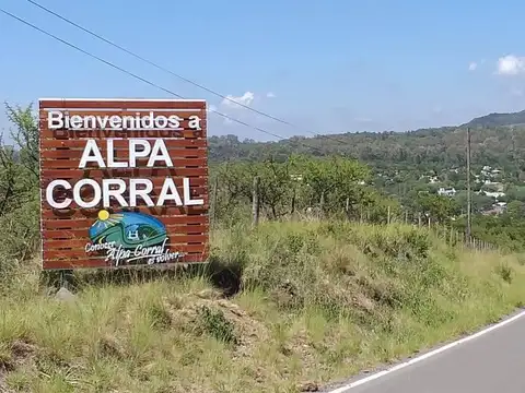 Venta Terreno - Alpa Corral, Cordoba