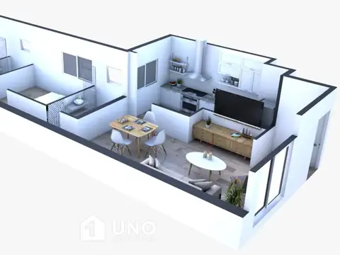 Departamento en Venta de 3 ambientes