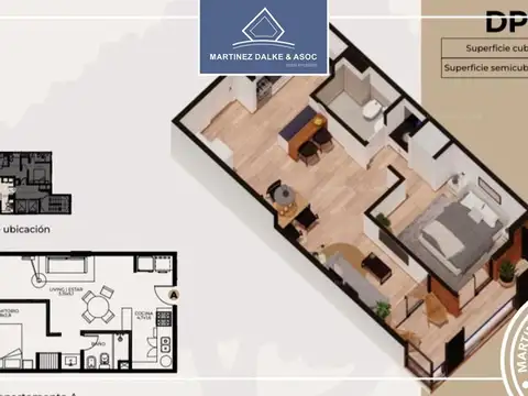 Departamento en Venta de 1 dormitorio