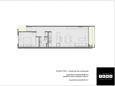 Departamento en Venta con 1 cocheras