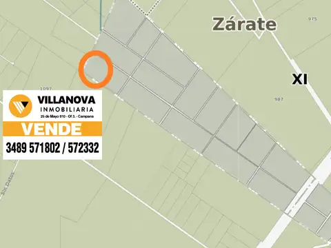 LOTES DE 10 X 30 - PARAJE ORTIZ - ESCALADA- ZARATE