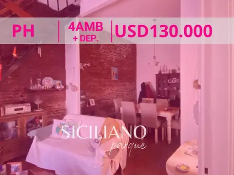 PH - Boedo - 5 amb. c/entrada indep, patio y terraza - 125m²