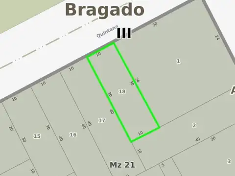 Quintana e/ Moreno y Podestá