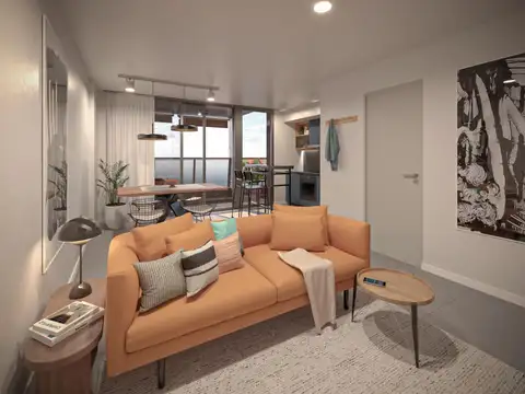 Departamento Monoambiente con 1 baño