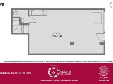 Local en Venta en Balvanera, USD 107.000