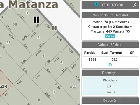 Lote en venta, Conesa al 200, Ramos Mejia Sur
