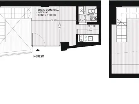 Oficina en venta en Lourdes, Rosario  c/ ingreso independiente!