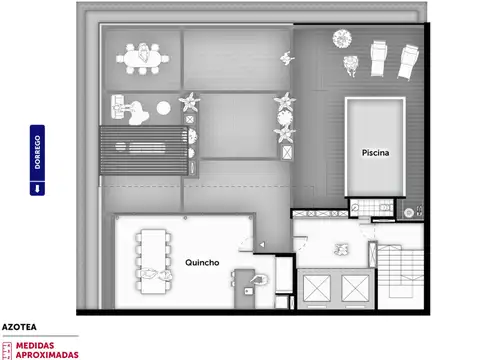 Departamento Monoambiente con 1 baño