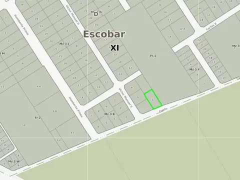 Terreno en Venta en Matheu, USD 30.000