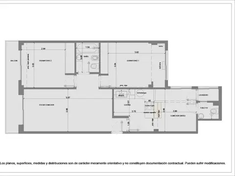 Departamento en Venta de 2 dormitorios