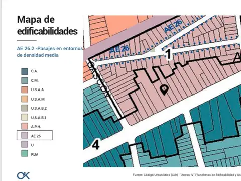 Terreno en Venta 60  mts Fondo