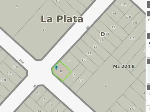 Lote en venta - 49 esquina 190, Lisandro Olmos