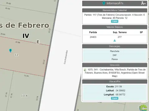 Terreno en Venta en Villa Bosch, USD 199.000