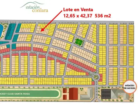 Terreno Estación Conlara 536 m2