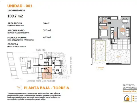 Departamento en Venta de 2 ambientes