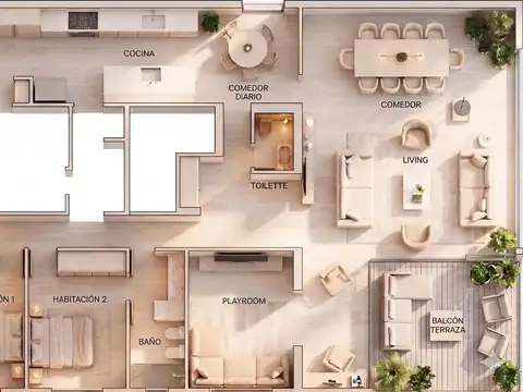 Departamento en Venta de 5 ambientes