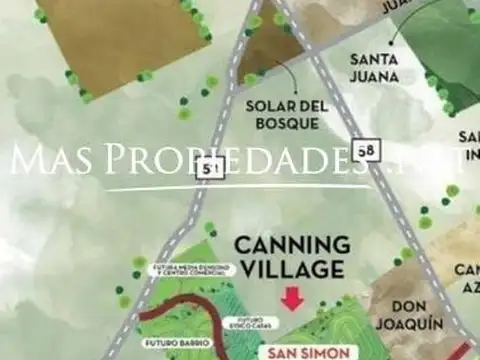 Venta Terreno interno en San Simón Canning