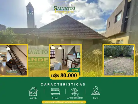 Chalet 4 ambientes en venta en barrio Faro