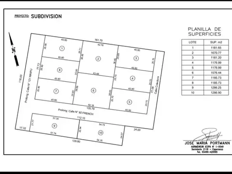 Loteo Industrial Ruta 6