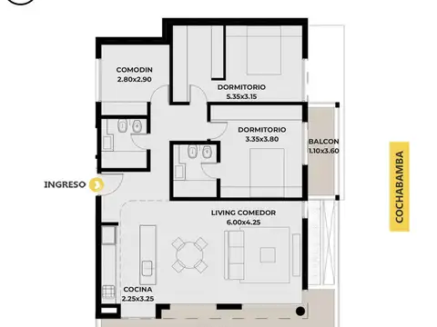 Venta departamento 3 dormitorios Abasto Rosario